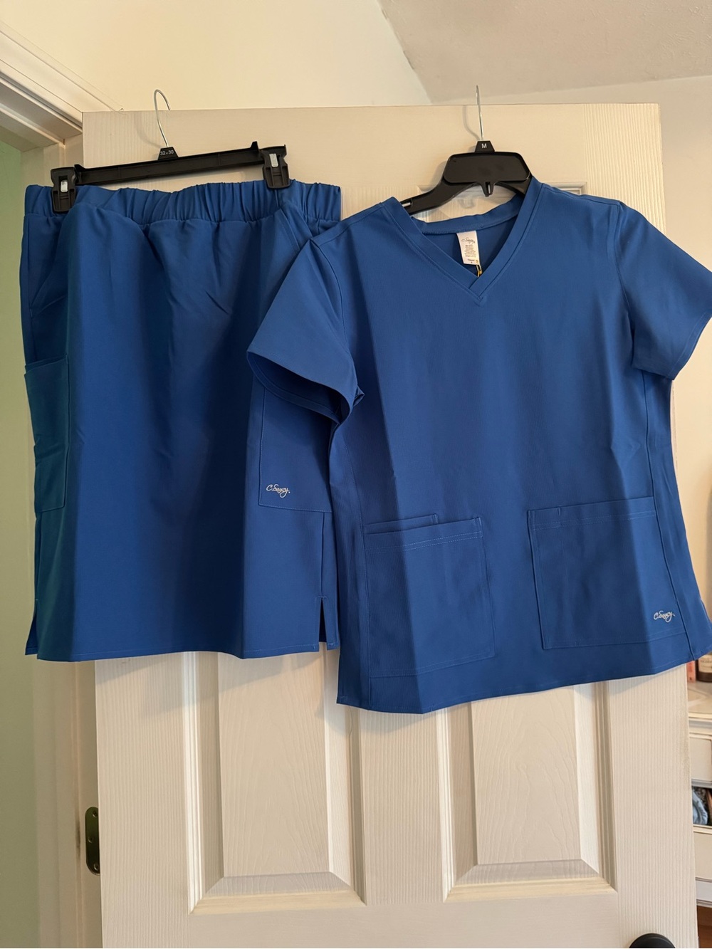 C SaucyWomen's Blue Scrub Skirt - Comfortable Professional Fit